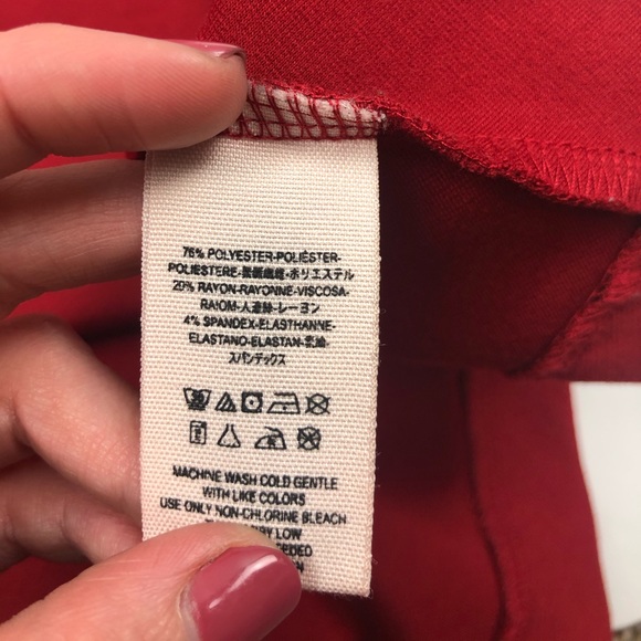 Free People Cha Cha Ponte Dress- Red - Picture 6 of 8